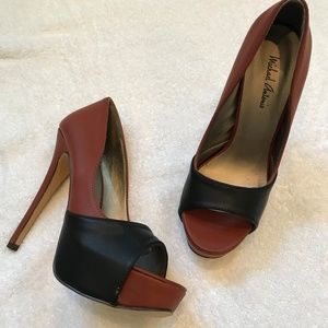 Open Toe Platform Pump Michael Antonio